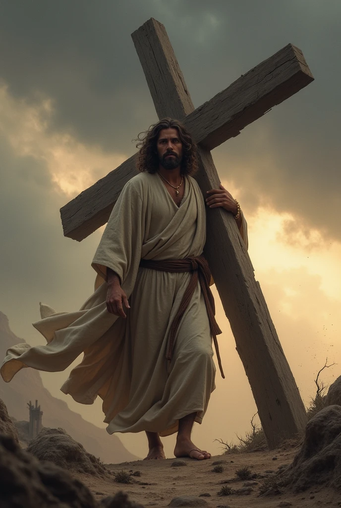 Jesus grab cross