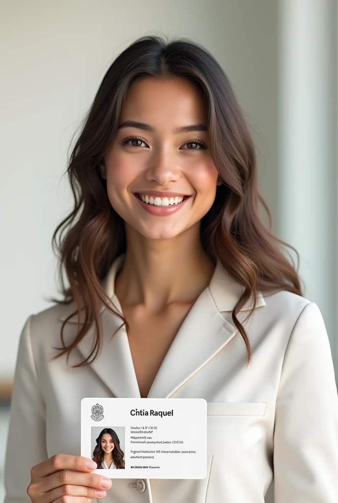 You can create an ID card with my name Cíntia Raquel