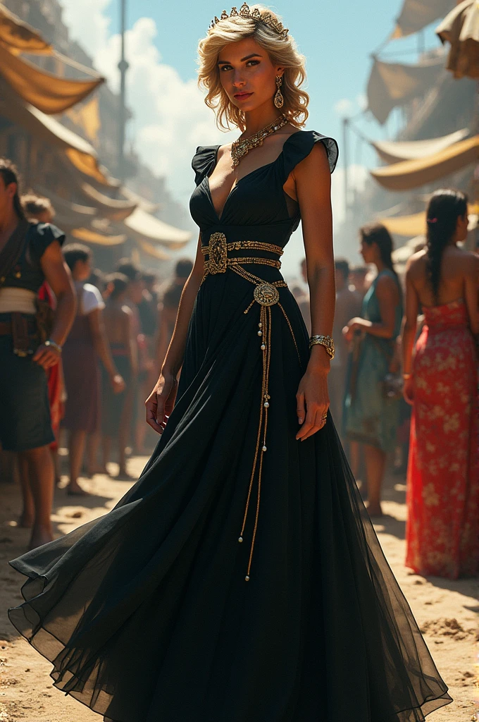 mix, black dress diana of wales, with races, pirate style