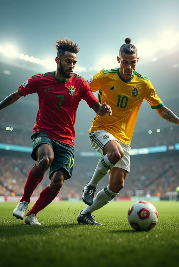 Neymar and Cristiano Ronaldo