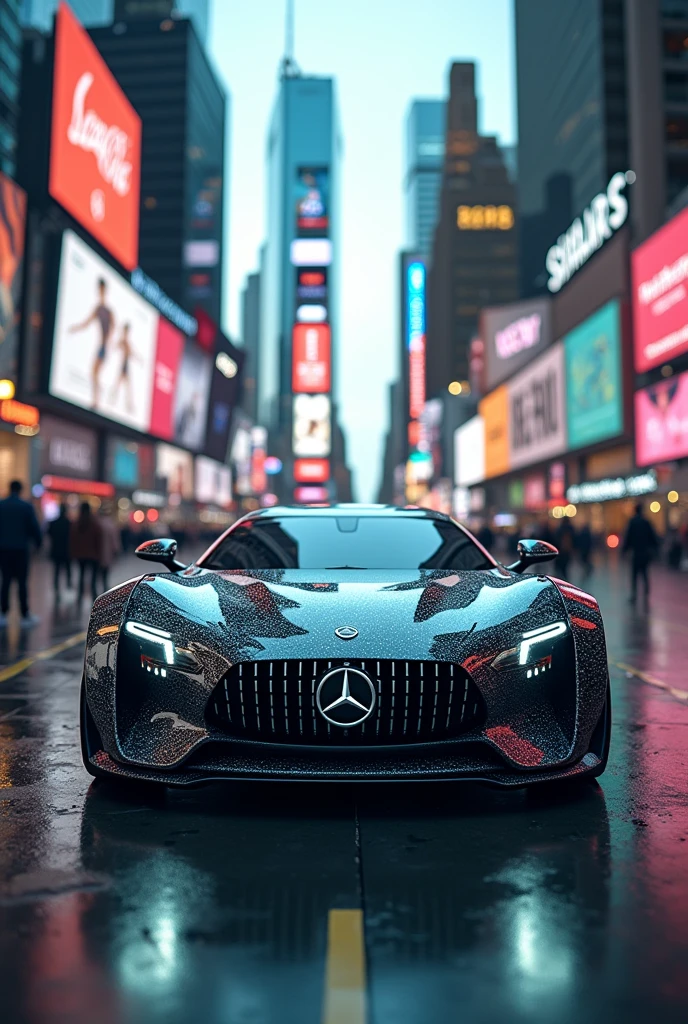 The Mercedes Benz vision AVTR in american street 
