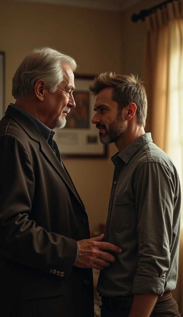 (Ultrarealistic 8k Image), (best qualityer), The son returns home and is forgiven by his father.