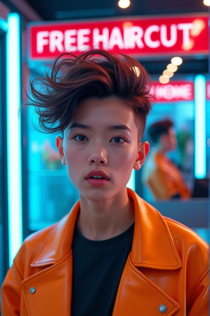 Free haircut advertising