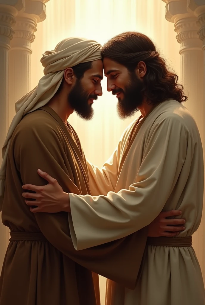 Muhammad hug Jesus