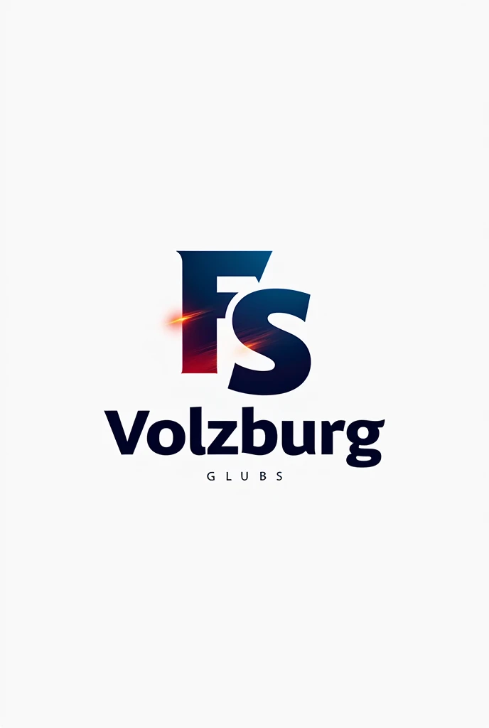 Logo of the Christian football club And FS Volzburg is written In the color of white, blue and red
