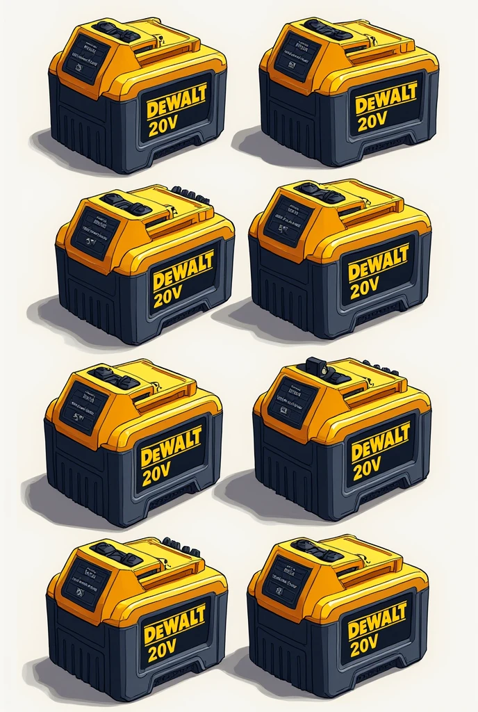 Dewalt 20 volt battery stickers