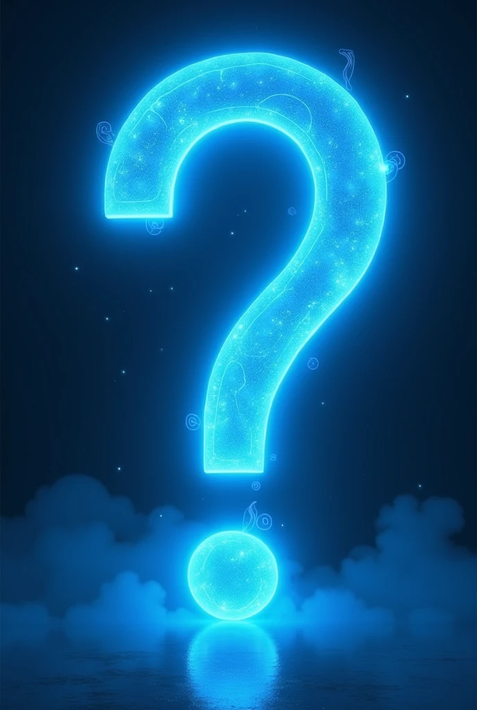 blue question mark