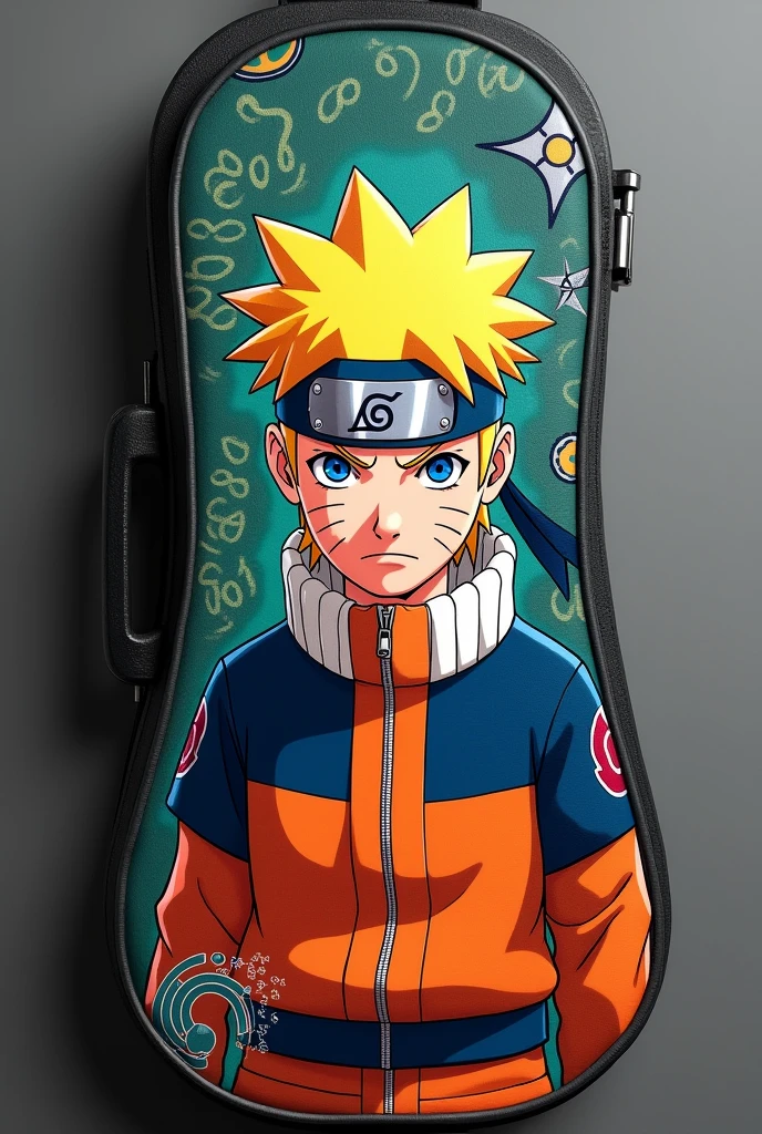 Personalized Naruto anime violin case