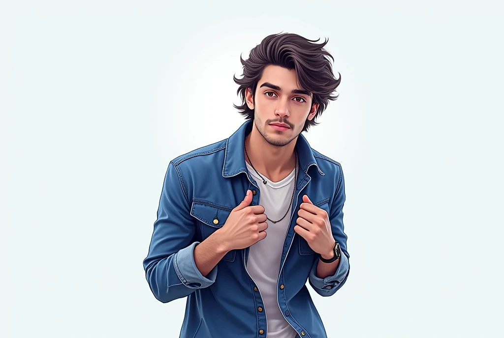 Normal background handsome boy relastic face 8k ultra , side puff and real face
