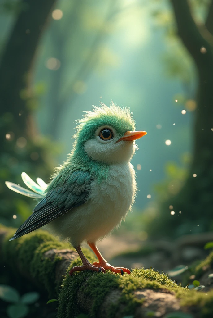 Bella** - A tiny, shimmering bird with a magical song, who has lost her way home and is seeking assistance to return to her nest