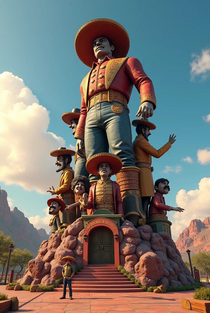 The Disney Pixar style monument to the Mexican revolution