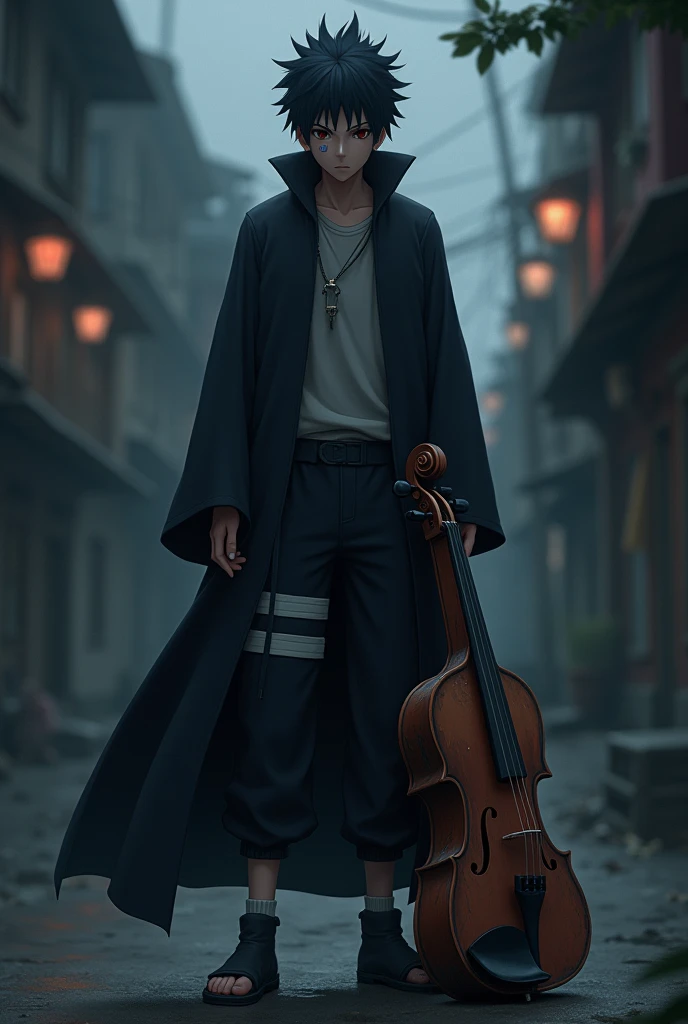 Custom Anime Naruto Character Obito Violin Case