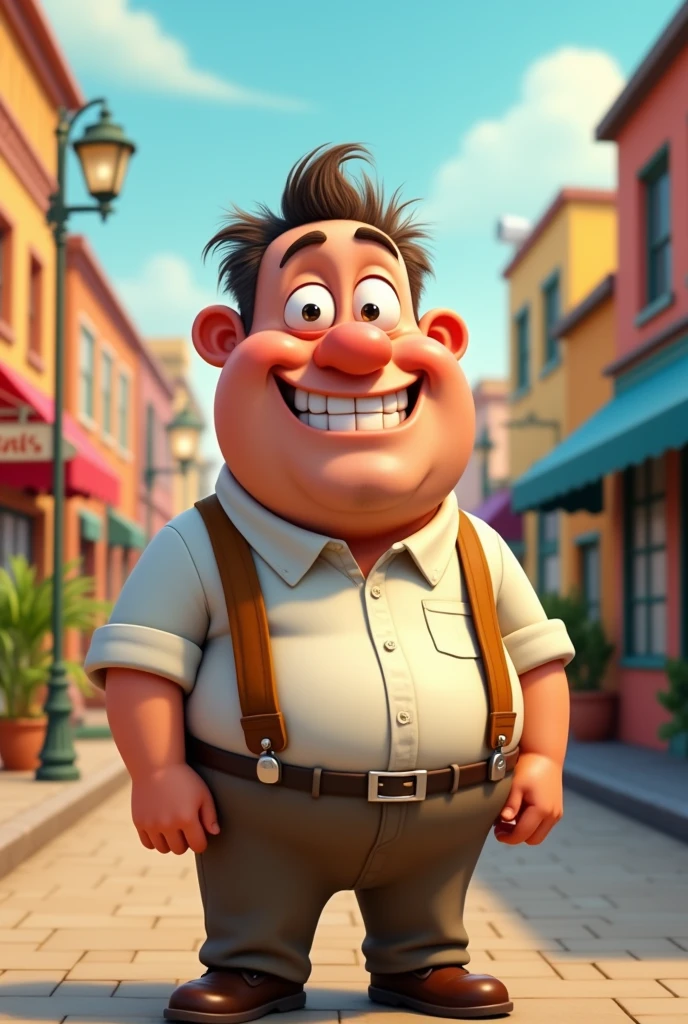 Generate a cartoon character man