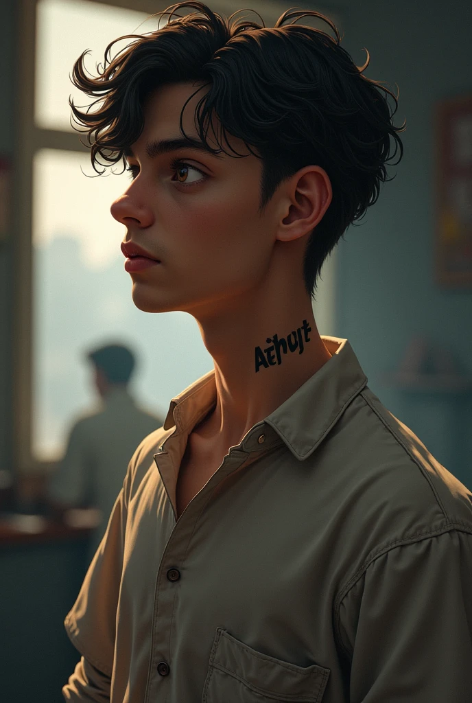 A 17 years boy struggling with his job and collage but he is not loosing hope and trying his level best to handle things and be millioner and build a own universe and Aayush is letter is tattooed in his neck side