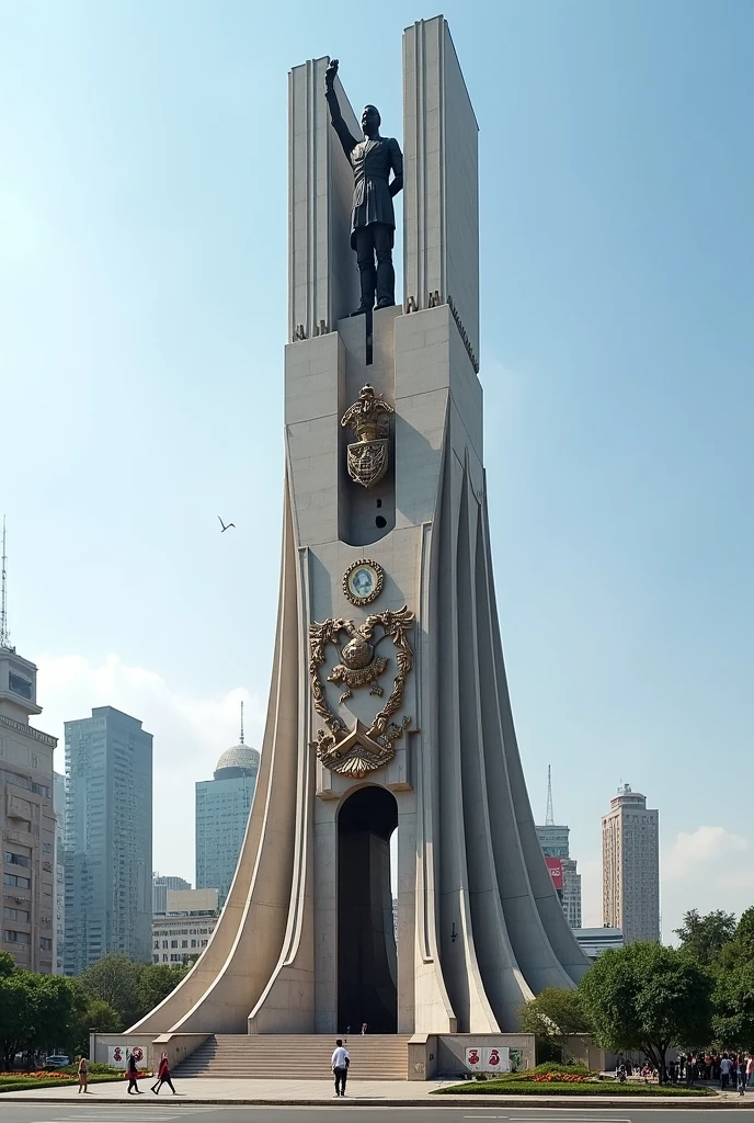 Create the monument to the Mexican revolution in Mexico City