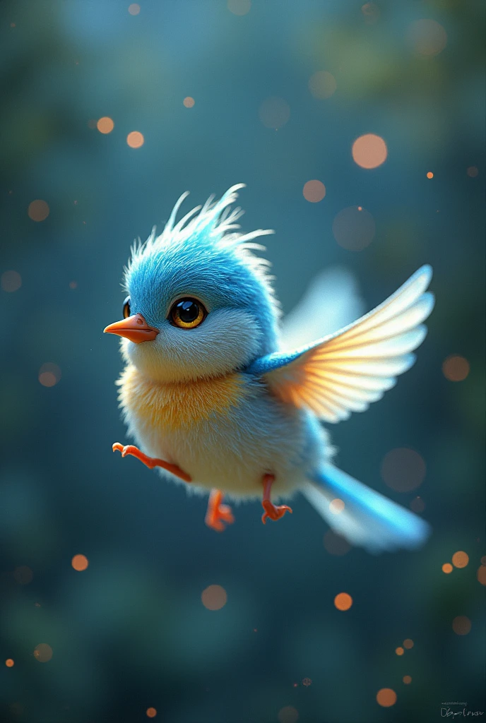 Bella** - A tiny, shimmering bird with a magical song, who has lost her way home and is seeking assistance to return to her nest, flying