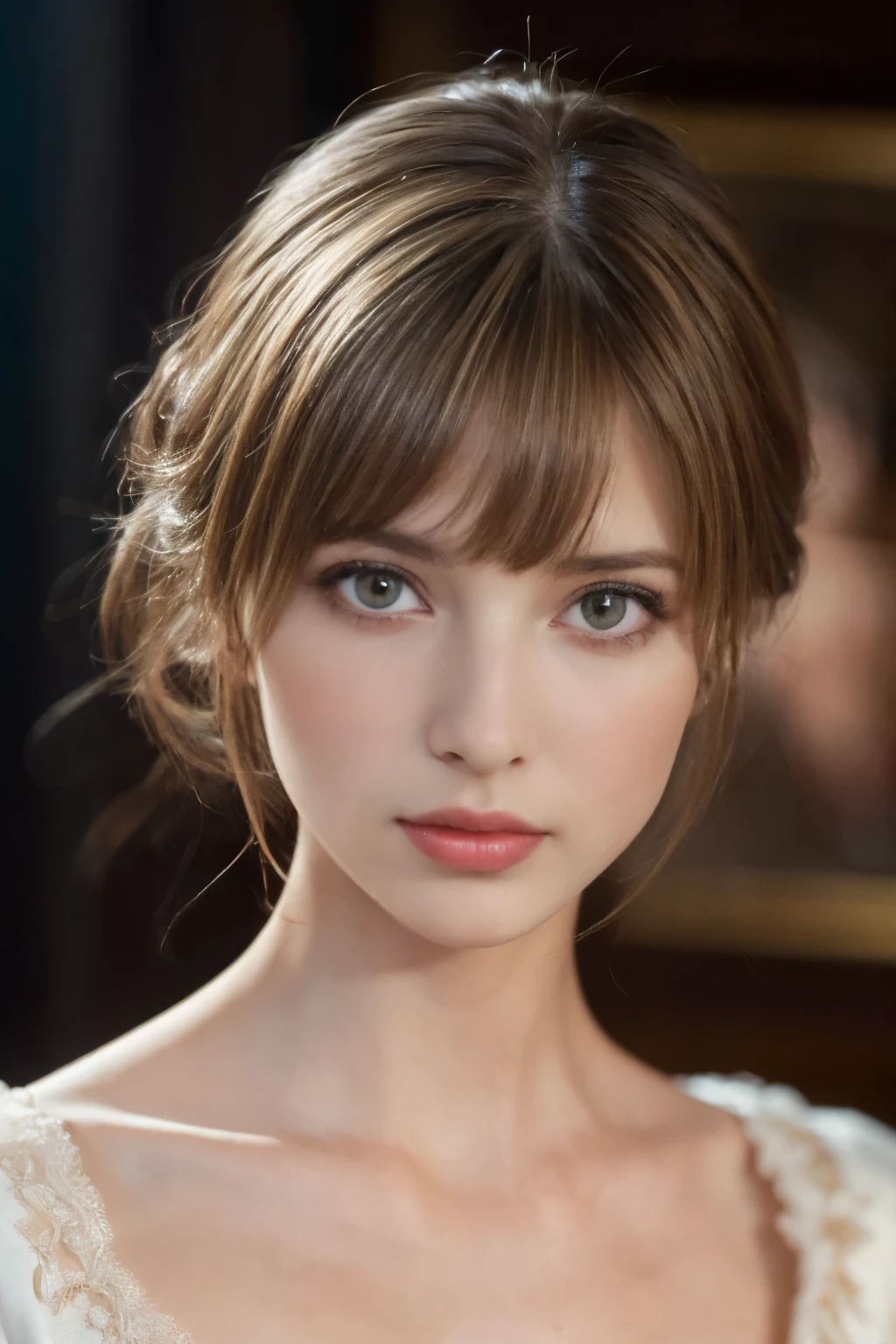 
((masterpiece:1.4, Highest quality)), (Realistic photos:1.4), 
((1 person)), (Otherworldly beauty), (dream-like),
(超High resolution:1.2), Very delicate and beautiful, wonderful, Very detailed CG Unity 8k wall paper, Very detailed, High resolution, 
Soft Light, Beautiful detailed, Very detailed eyes and face, Beautiful and detailed nose, Beautiful and detailed, 
(Dressed in late 19th century French costume:1.3), (Portrait of a Parisian woman:1.3), (Simple interior background), 
Cinema Lighting, Perfect Anatomy, Slender body, (Dark blond hair), (Parted bangs), (bright eye color),
Cowboy Shot