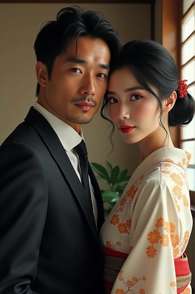John ibrahim with Japanese girl