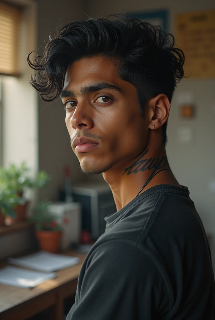 A 17 years boy struggling with his job and collage but he is not loosing hope and trying his level best to handle things and be millioner and build a own universe and Aayush tattooed in his neck side