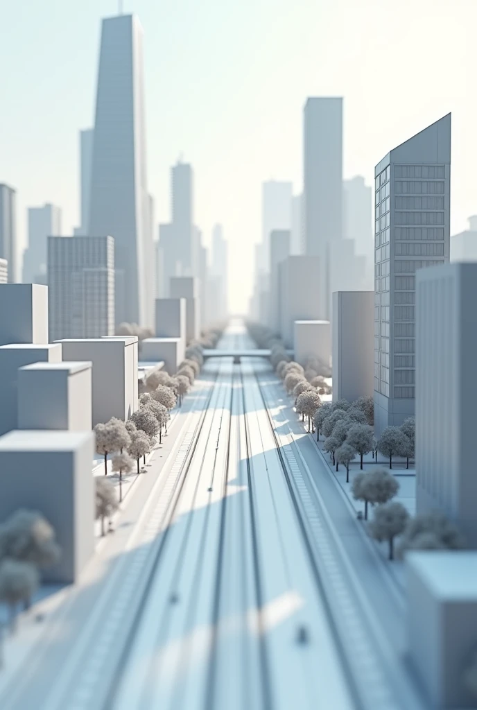 Q-version city,Three-dimensional model,modern city,Simplicity,There is a road,Jakarta, Ultra HD