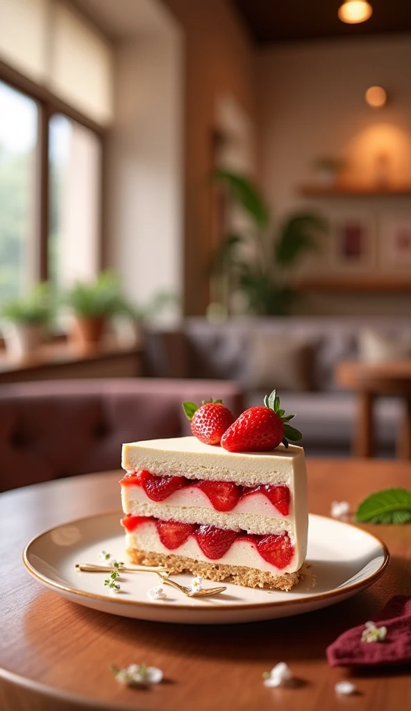 pretty cafe, Strawberry Rare Cheese Cake, 