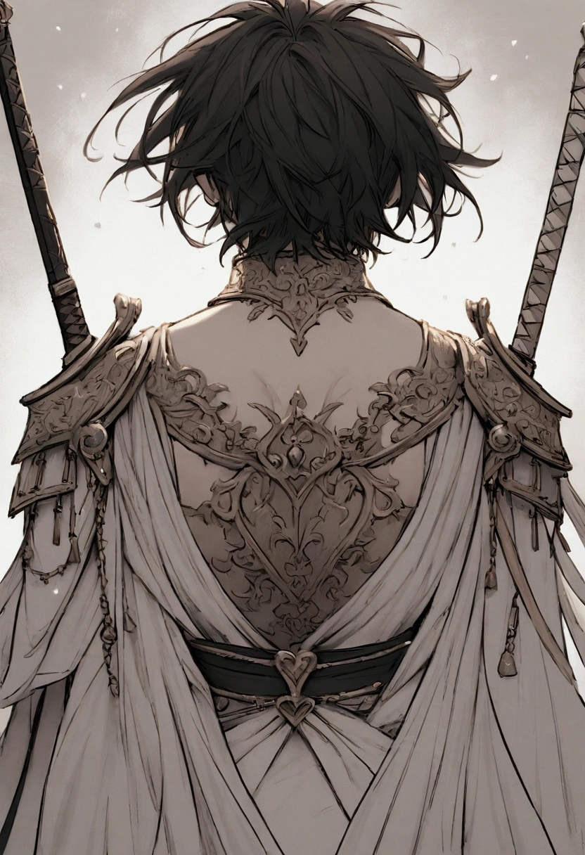 heart of three swords , The three swords pierce the heart , no just a salt , The three points of the back come out