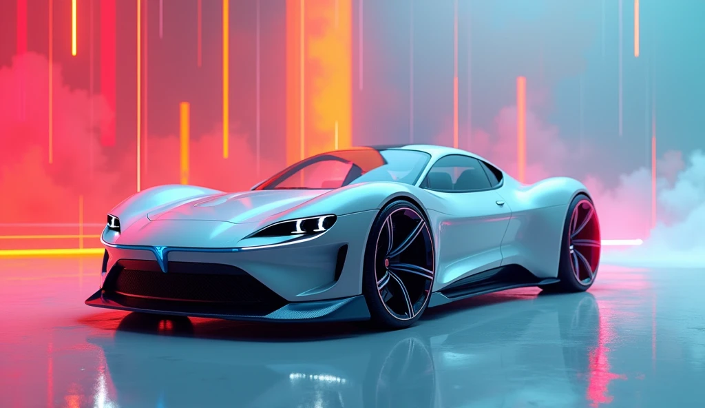 Easy car background different concept AI one more better