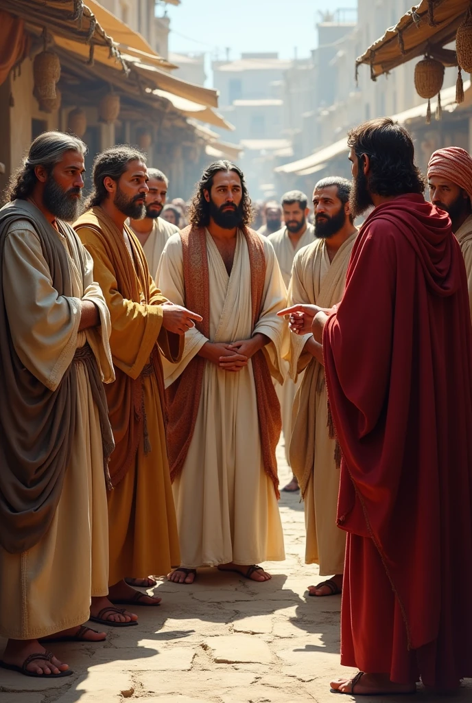 The Pharisees and teachers of the Law then asked Jesus:
"Why do your disciples not follow the tradition of the elders,
but they eat bread without washing their hands?"