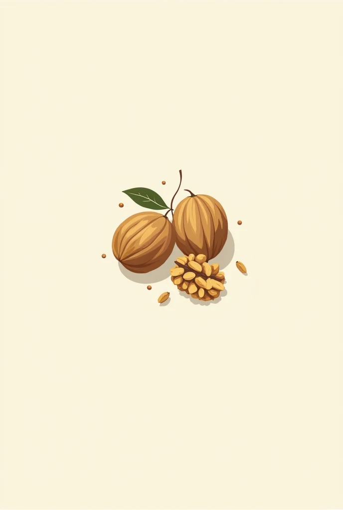 An Italian restaurant logo featuring two walnuts