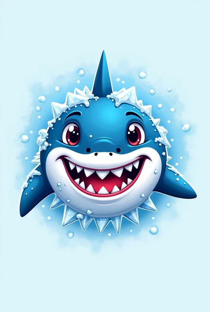 Fun logo, Chilled Shark,Frosty face