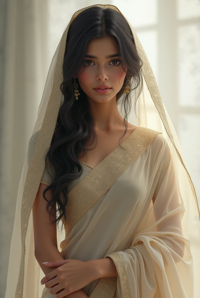 A indian girl wearing a saare naked



