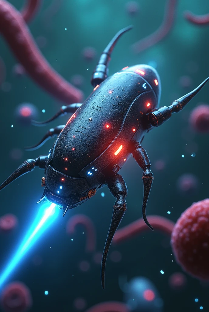 Nano robot kills cancer cells. 
