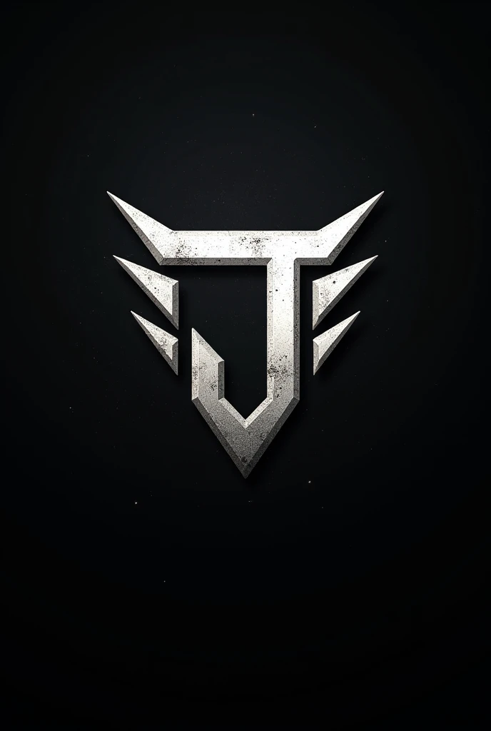 Jisan name unique logo for side pubg gamer Black