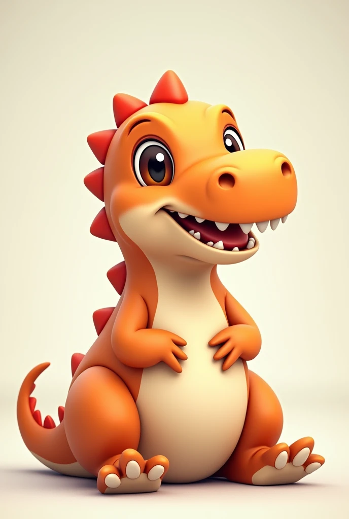 a tyrannosaurus,Tyrannosaurus rex front,Draw-up.cute