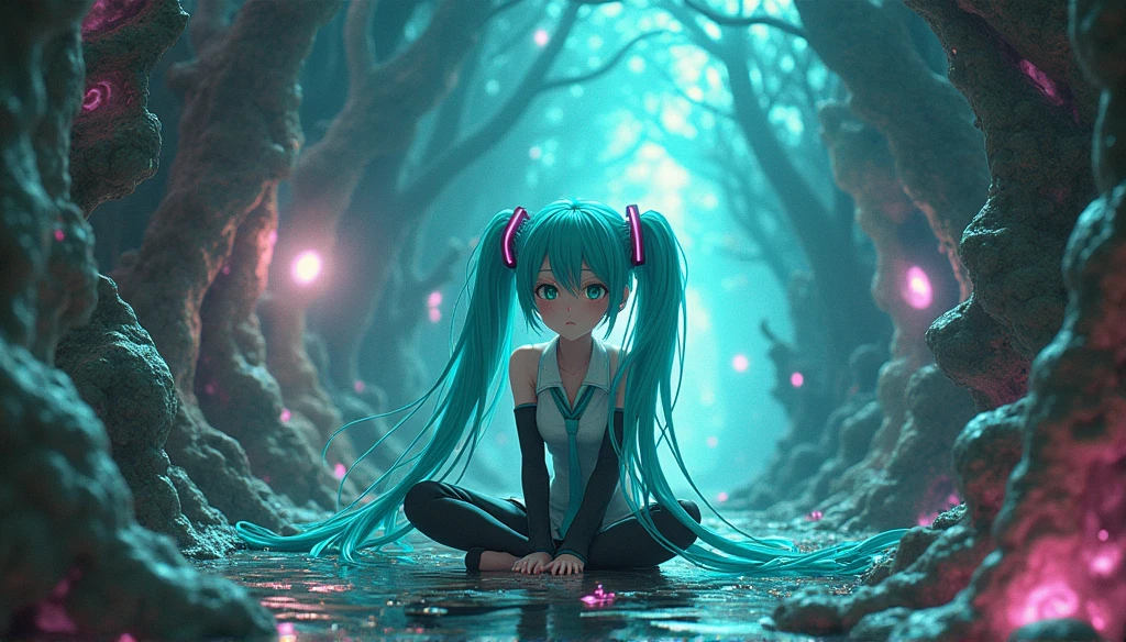 miku hatsune Distorted World lost way anime