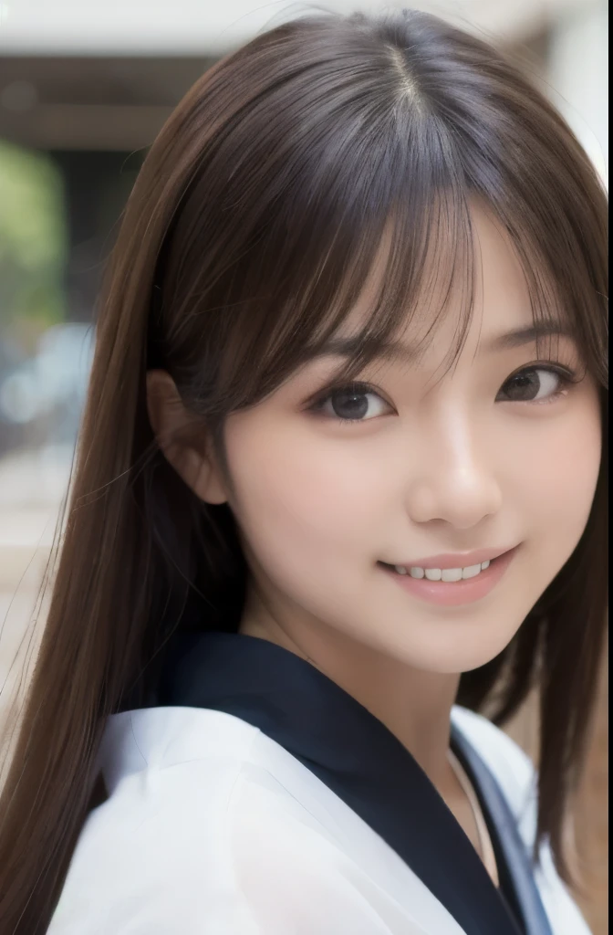 best quality, face focus, soft light, ultra high res, (photorealistic:1.4), RAW photo,(Shinozaki Ai), (fair skin),
1 Japanese girl, solo, cute, smile, (pupil, lights in the eyes), detailed beautiful face, Medium-sized breasts,(high resolution detail of human skin texture),long hair,(portrait), upper body, Japanese white kimono