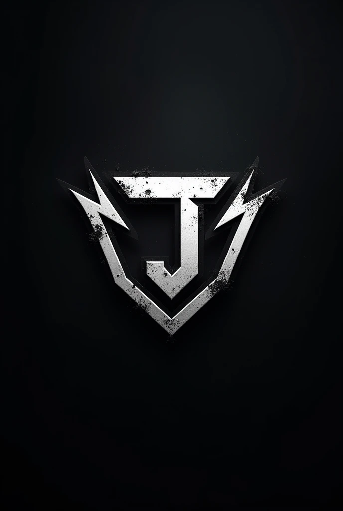 JISAN name unique logo for side pubg gamer Black