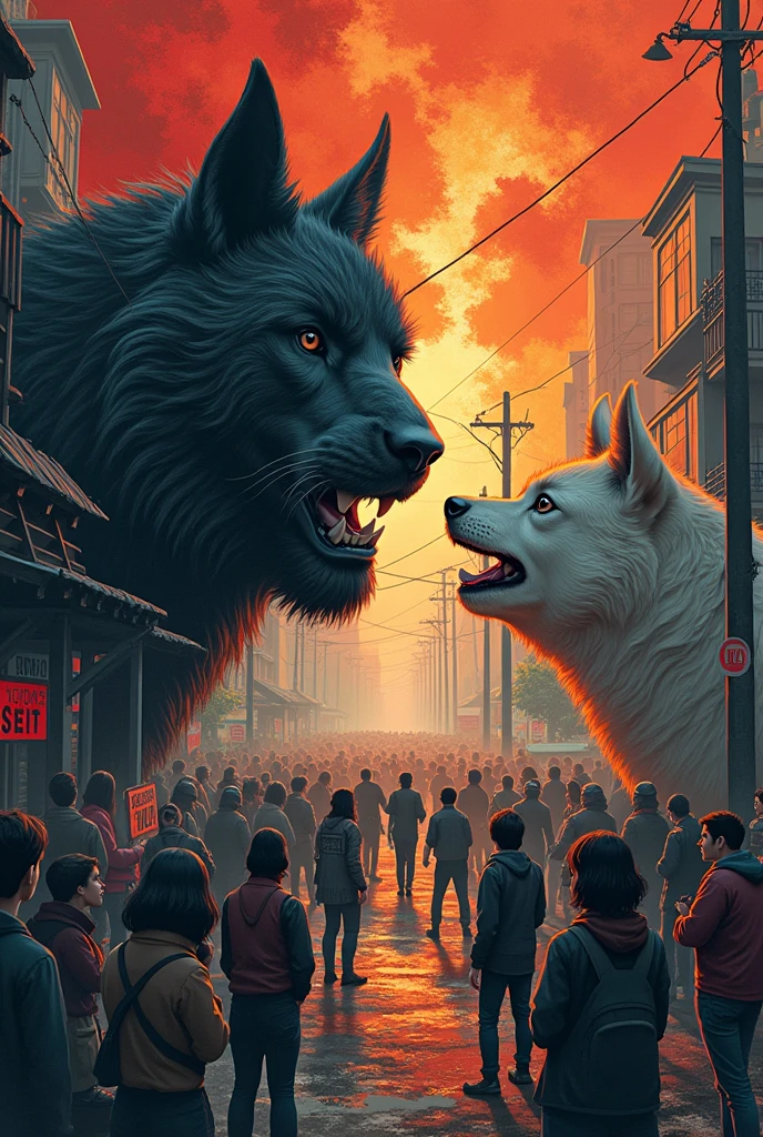 Poster on ethics which shows killing animals is unethical in society show difference like one side saving animals is our ethics and show another side killing animals is unethical