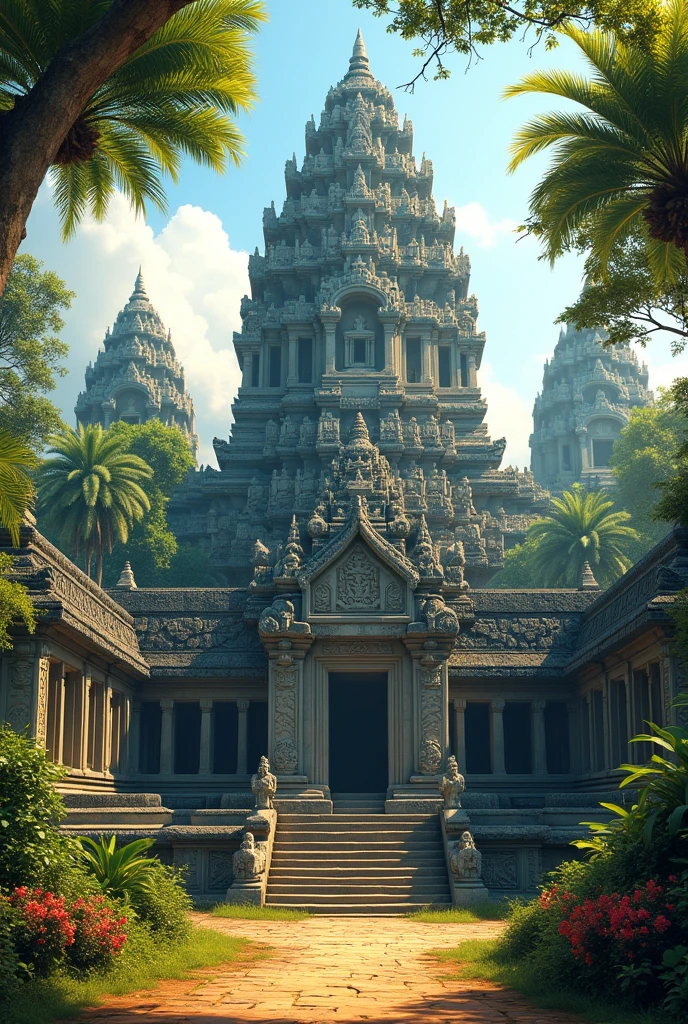 Angkor wat with summer