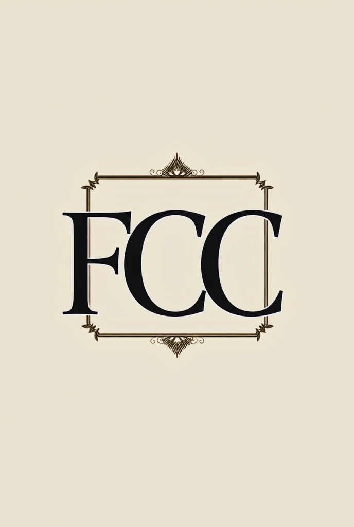 Make me a logo for my club  club,s name FCC it should have frame