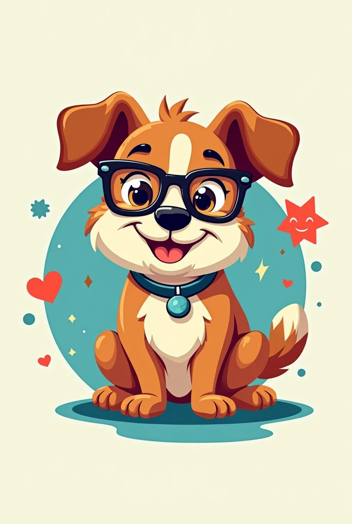 Fun logo, Dog promotes eye exams,