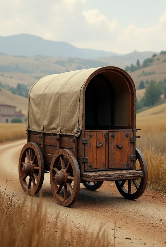 Roman arcera cart which was a small covered wagon used in ancient rome to transport the sick or elderly. The cart 