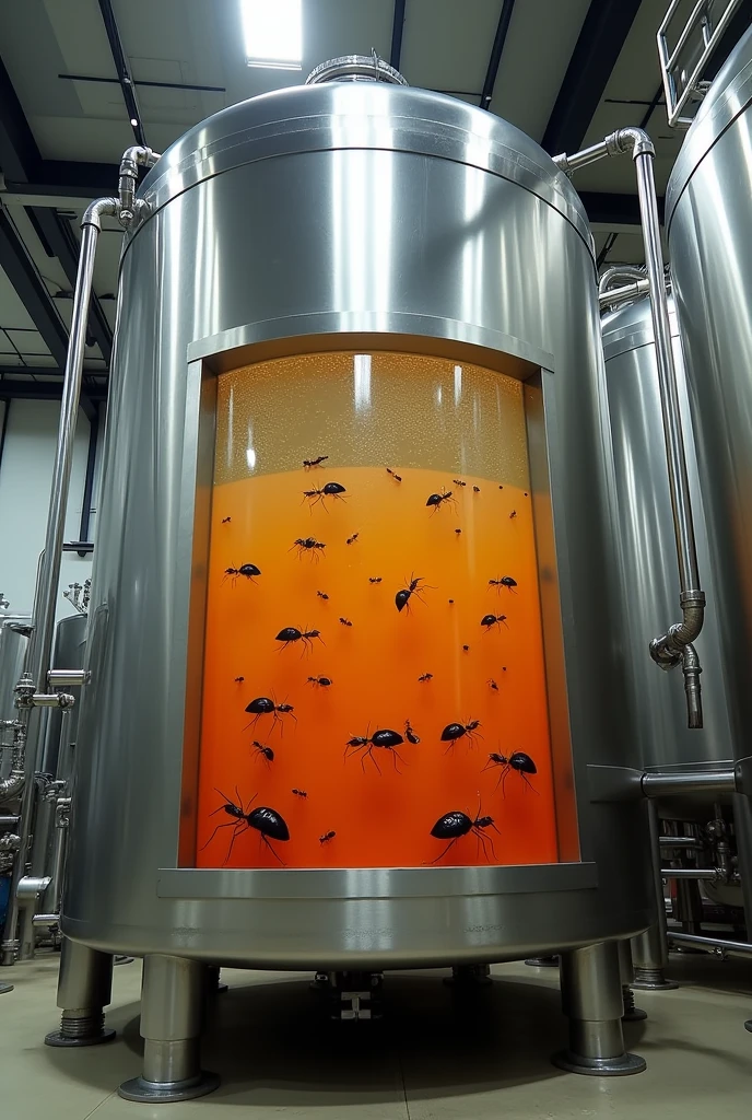 20,000-liter stainless steel product mixing tank ,with fanta and ant