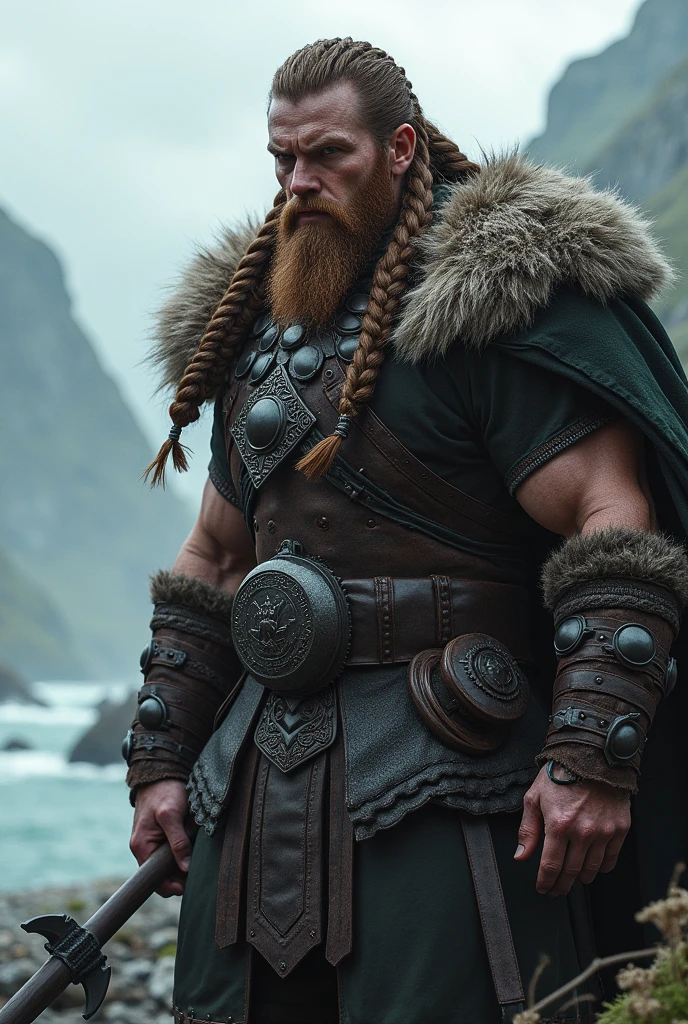 Vikings warrior  braids hairstyle 