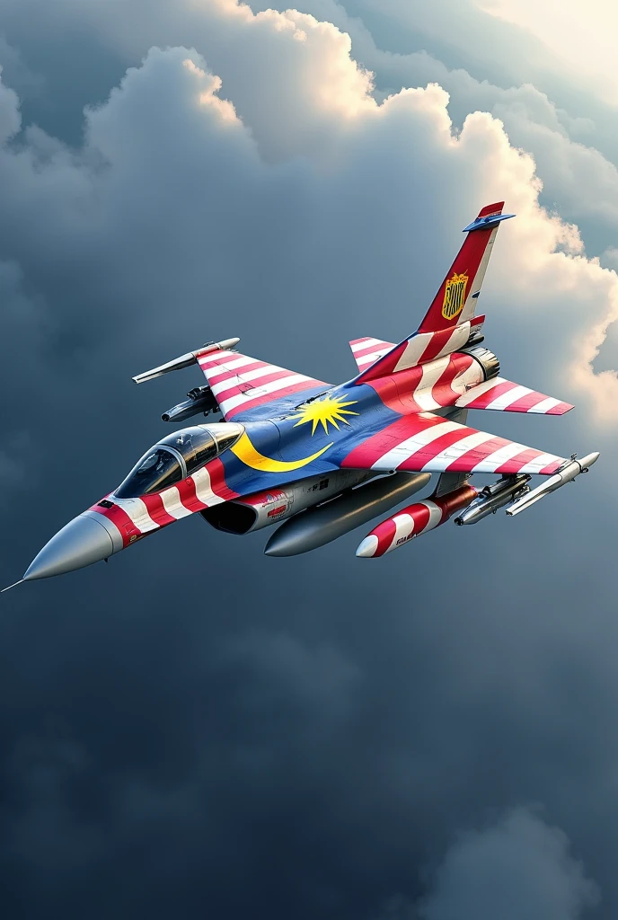 Sukhoi 30 mkm with malaysia flag