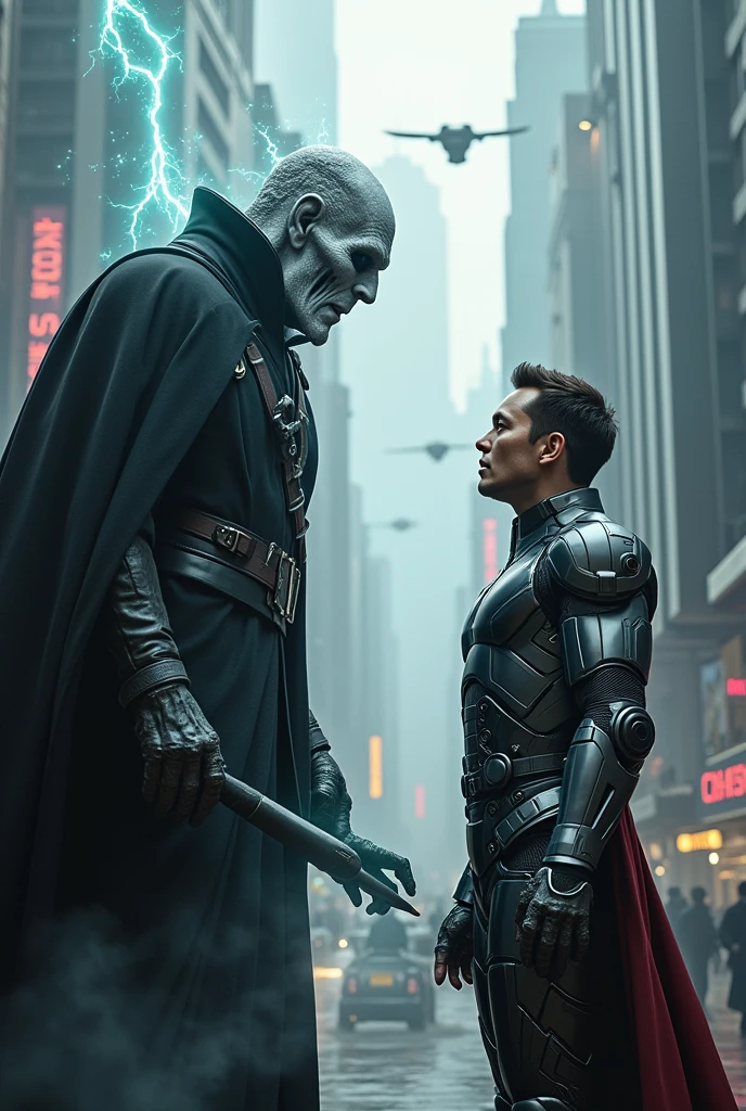 Elon Musk defeating Voldemort