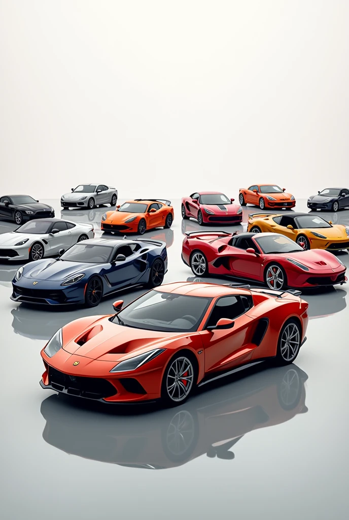 A wallpaper of cars