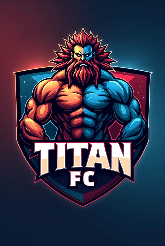 Generate image of logo for a soccer team named Titan FC like professional teams