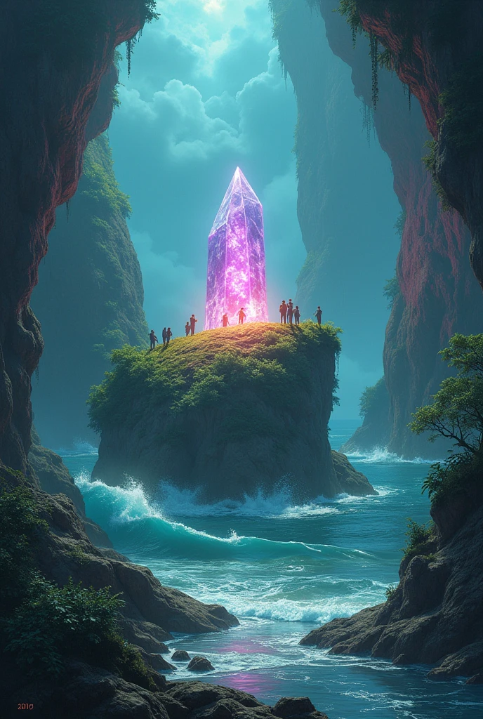 The island's heart pulsed with life, ancient and powerful. Those who dared to reach it discovered the source of its magic: a crystal of immense power, connected to the sea and sky. But the island wasn’t just a place—it was a test. Only the pure of heart could leave with the crystal’s gift.