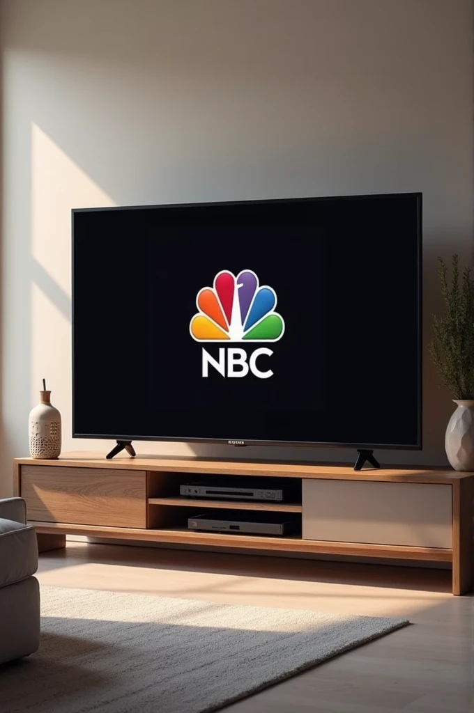 A TV WITH THE TELEVISING LOGO INSIDE